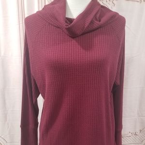 NWT-Womens Bobeau long sleeve sweater Wine, S